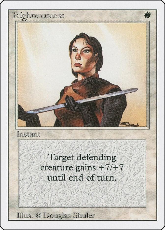 Image for Righteousness (Revised Edition) (3ED) - Magic: The Gathering