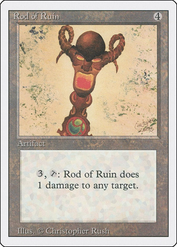 Image for Rod of Ruin (Revised Edition) (3ED) - Magic: The Gathering