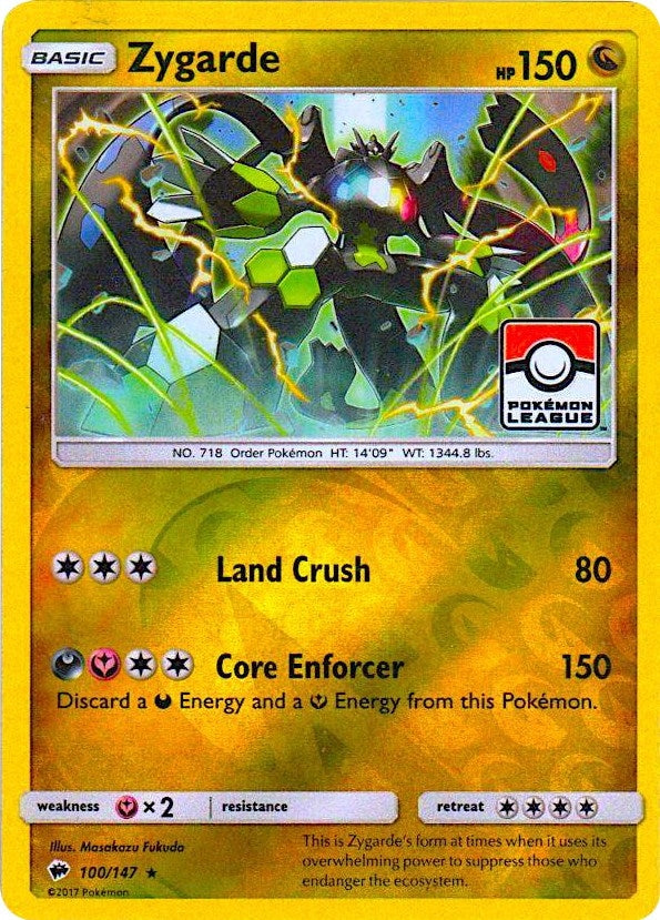 Zygarde - 100/147 (Pokemon League) (100/147) (League & Championship Cards)