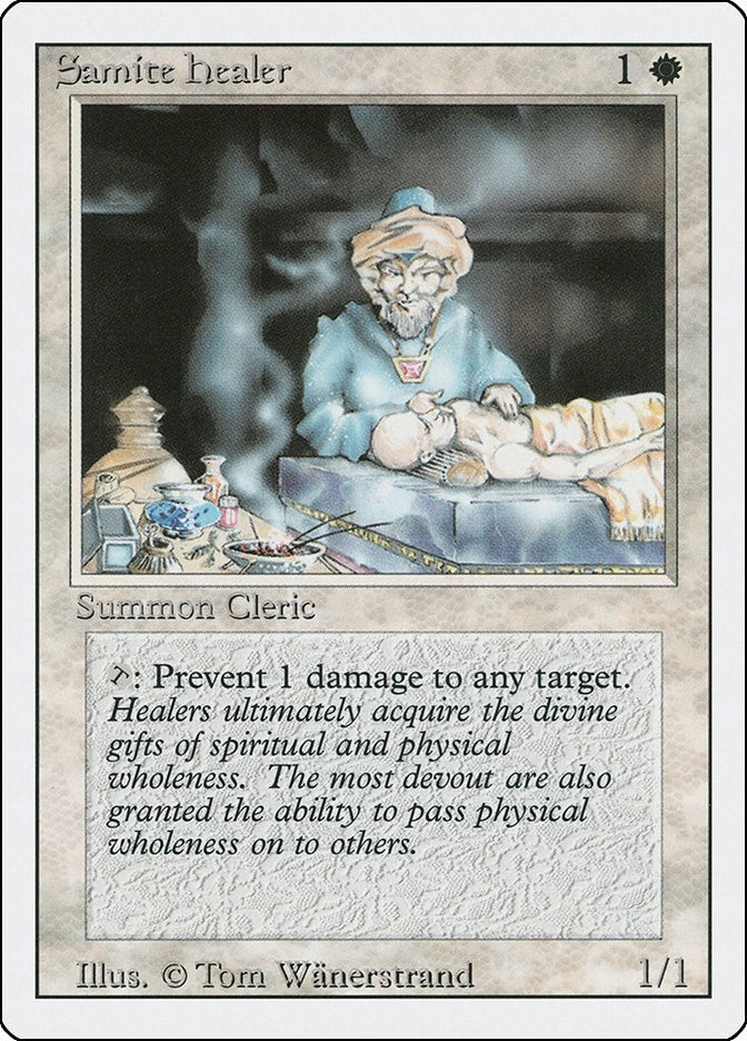 Image for Samite Healer (Revised Edition) (3ED) - Magic: The Gathering
