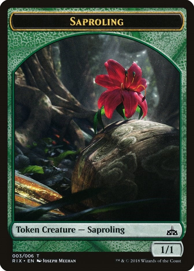 Image for Saproling Token (003) (3) (Rivals of Ixalan) (RIX) - Magic: The Gathering