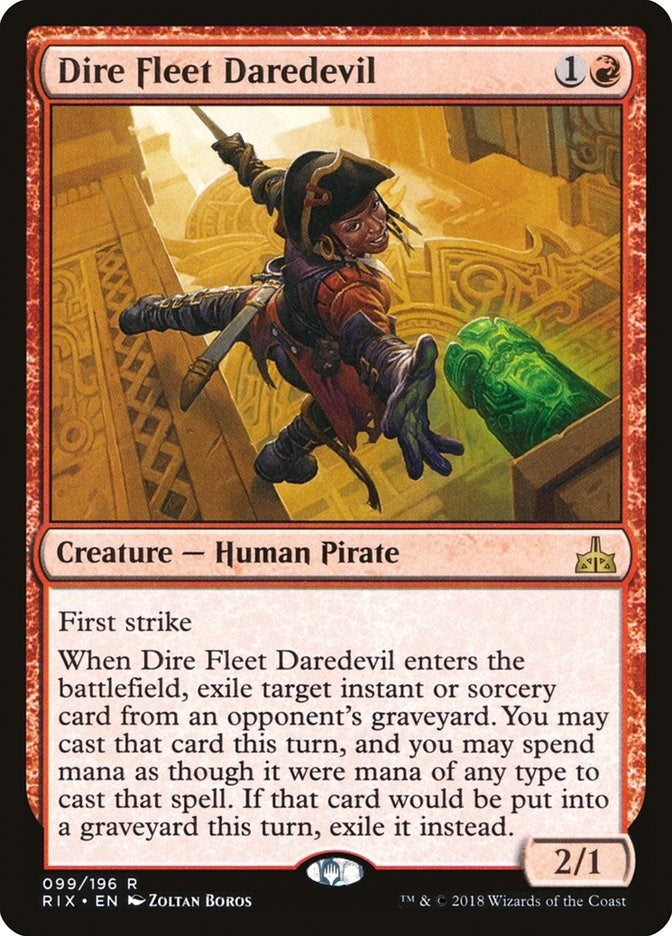 Image for Dire Fleet Daredevil (99) (Rivals of Ixalan) (RIX) - Magic: The Gathering