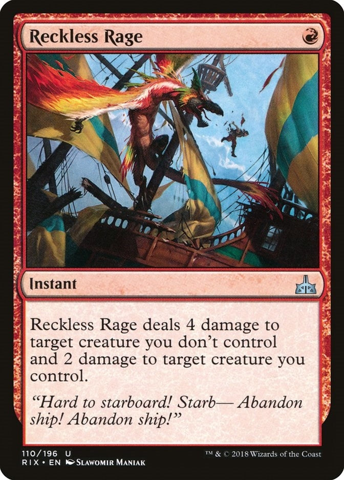 Image for Reckless Rage (110) (RIX) - Magic: The Gathering