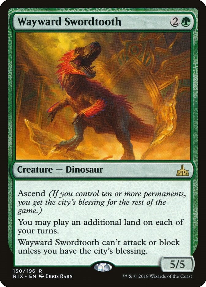 Image for Wayward Swordtooth (150) (RIX) - Magic: The Gathering