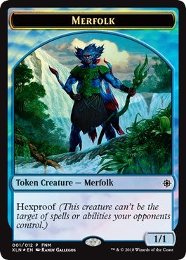 Image for Merfolk // Treasure Double-Sided Token (1) (FNM Promos) - Magic: The Gathering