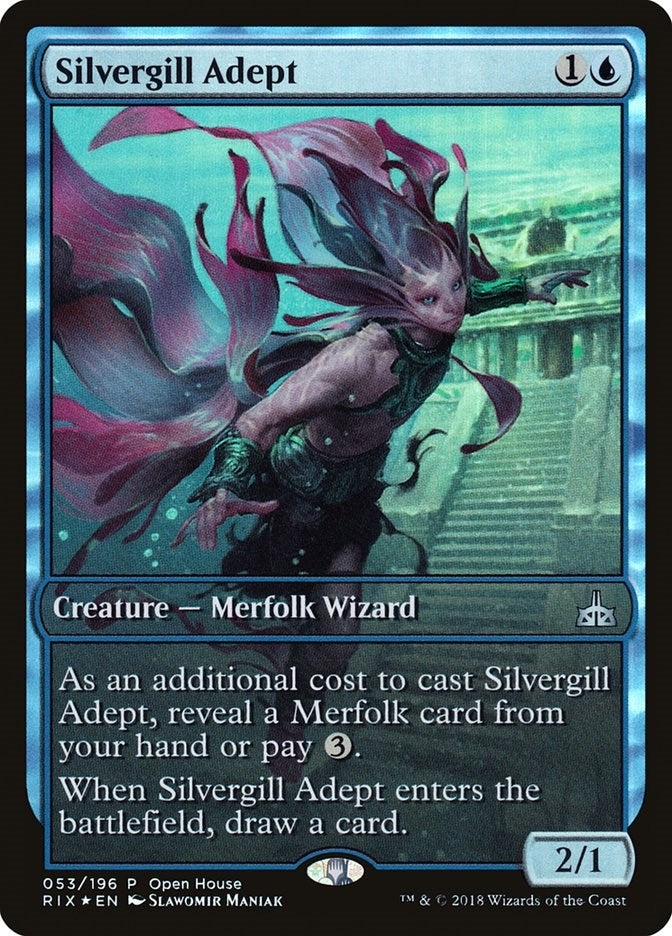 Image for Silvergill Adept (53) (Open House Promos) (OHP) - Magic: The Gathering