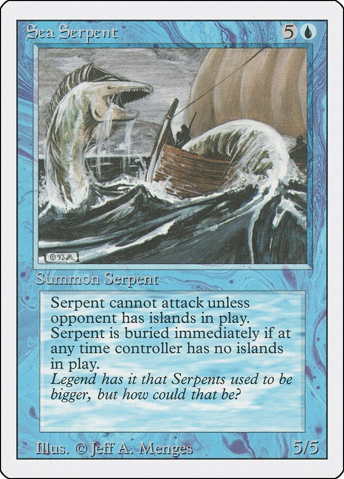 Image for Sea Serpent (Revised Edition) (3ED) - Magic: The Gathering