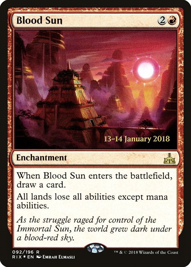 Image for Blood Sun (92) (Prerelease Cards) (PRE) - Magic: The Gathering