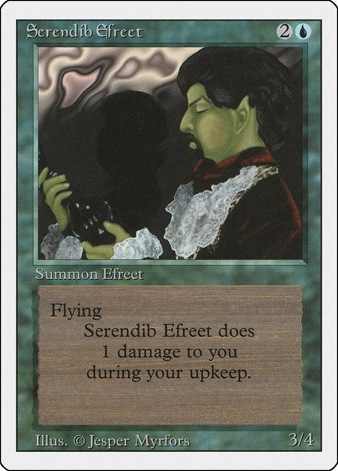 Image for Serendib Efreet (Revised Edition) (3ED) - Magic: The Gathering