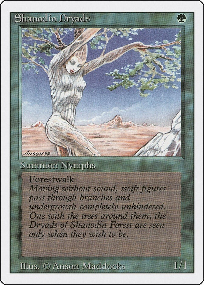 Image for Shanodin Dryads (Revised Edition) (3ED) - Magic: The Gathering