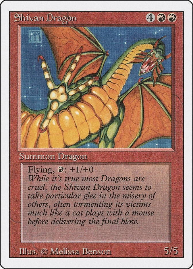 Image for Shivan Dragon (Revised Edition) (3ED) - Magic: The Gathering