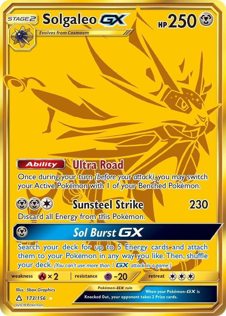 Solgaleo GX (Secret Rare) (173/156) (SM - Ultra Prism)