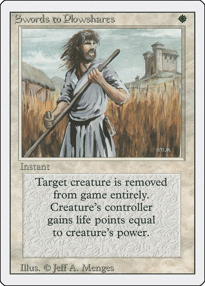 Image for Swords to Plowshares (Revised Edition) (3ED) - Magic: The Gathering