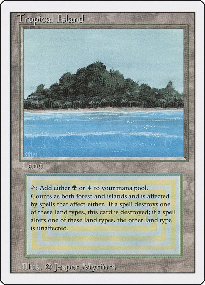 Image for Tropical Island (Revised Edition) (3ED) - Magic: The Gathering