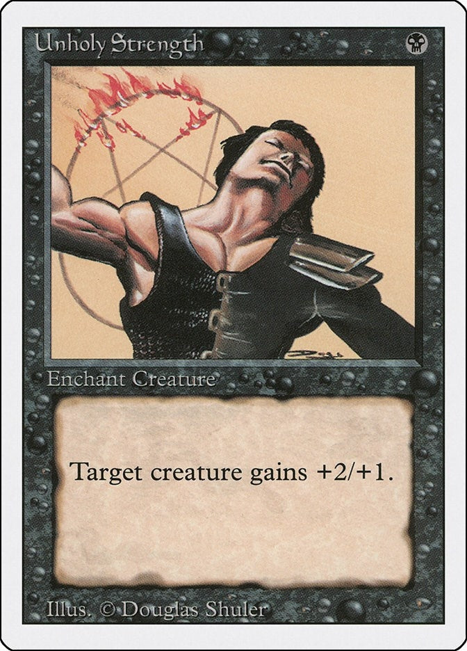 Image for Unholy Strength (Revised Edition) (3ED) - Magic: The Gathering