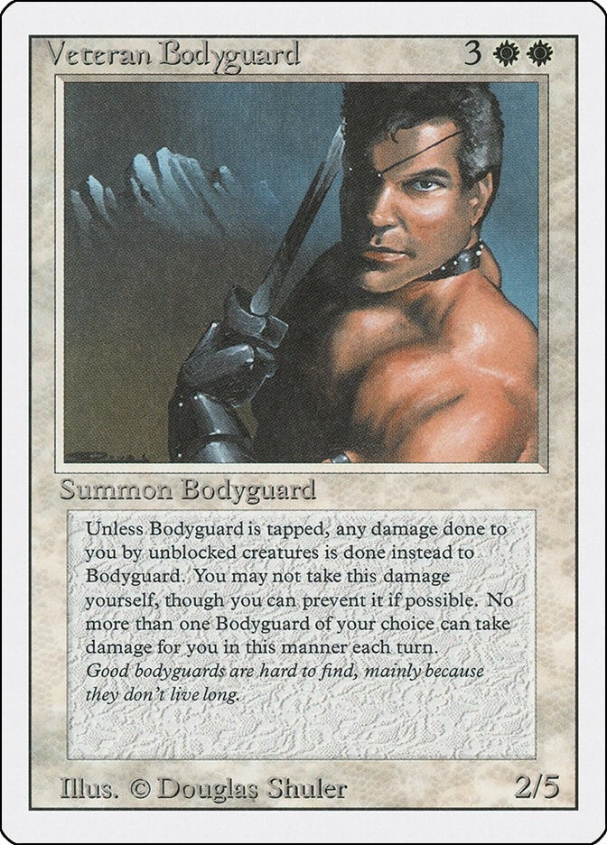 Image for Veteran Bodyguard (Revised Edition) (3ED) - Magic: The Gathering