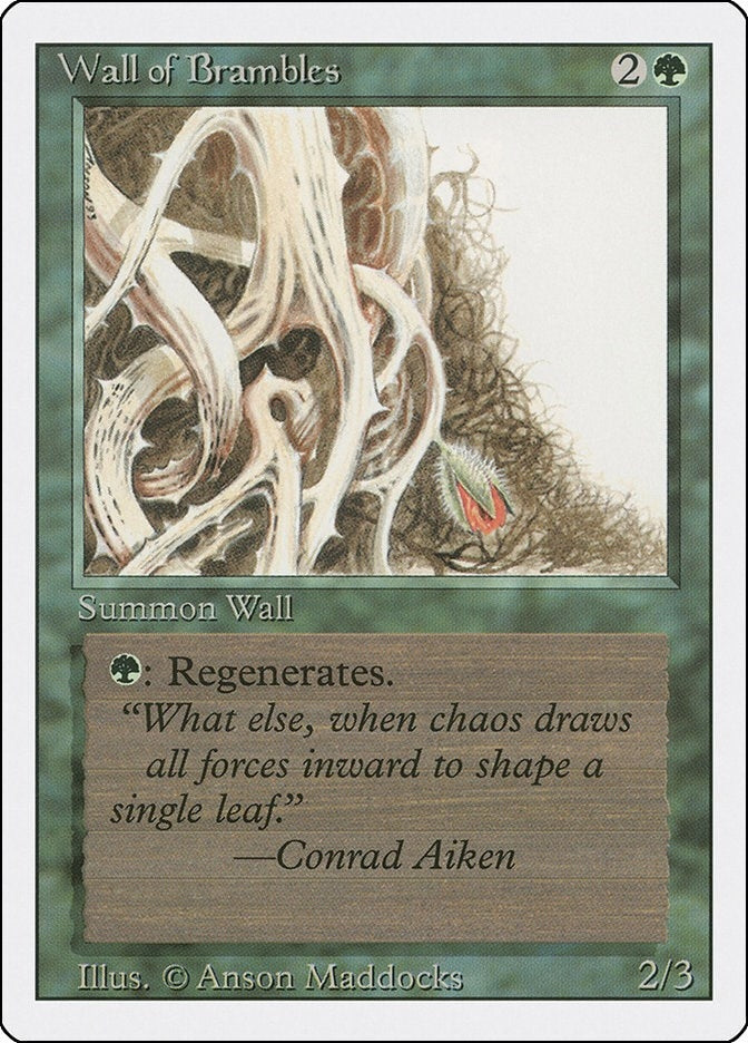 Image for Wall of Brambles (Revised Edition) (3ED) - Magic: The Gathering