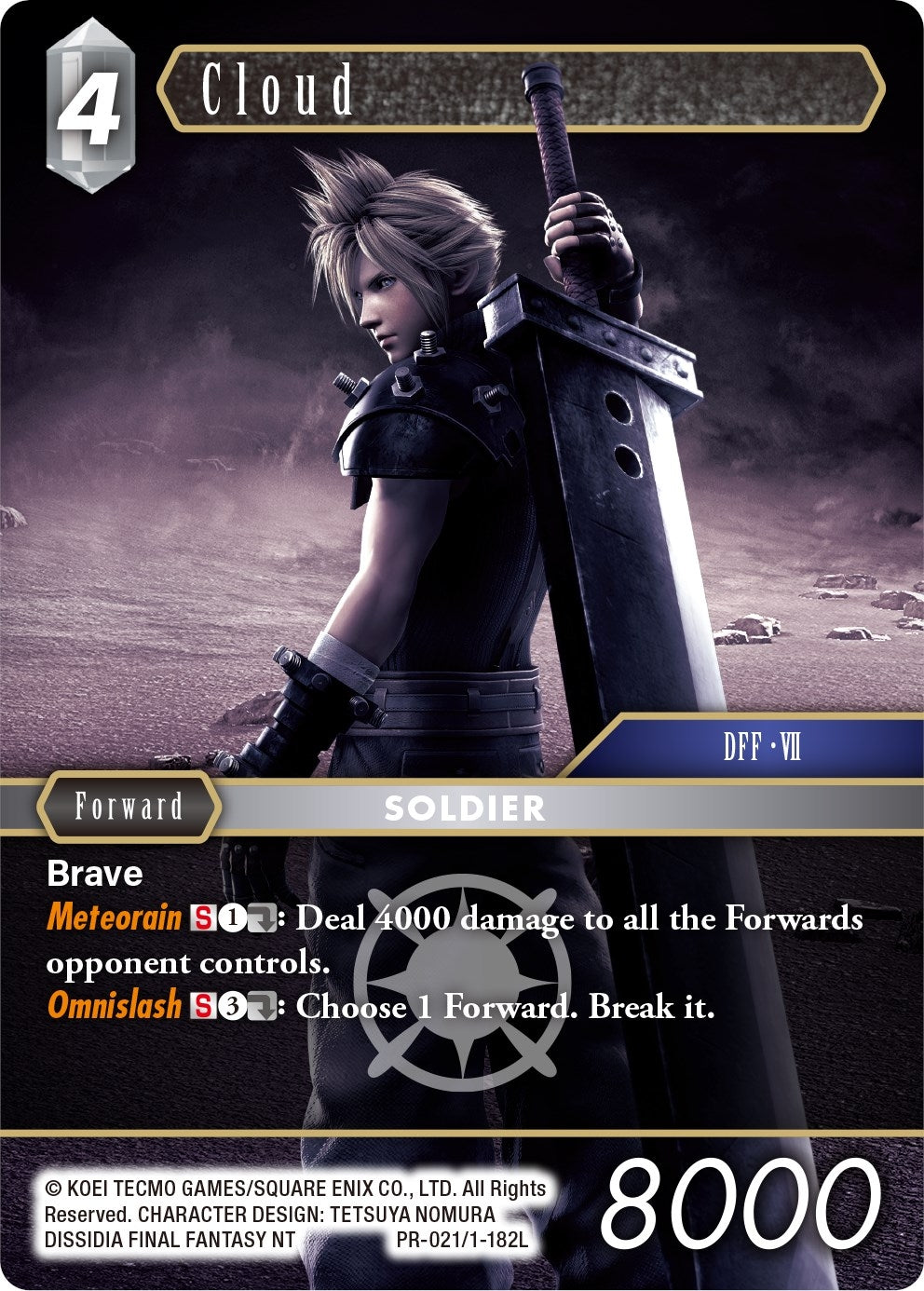 Image for Cloud (Legend) (PR-021/1-182L) (FF: Promo Cards) (PR) - Final Fantasy TCG