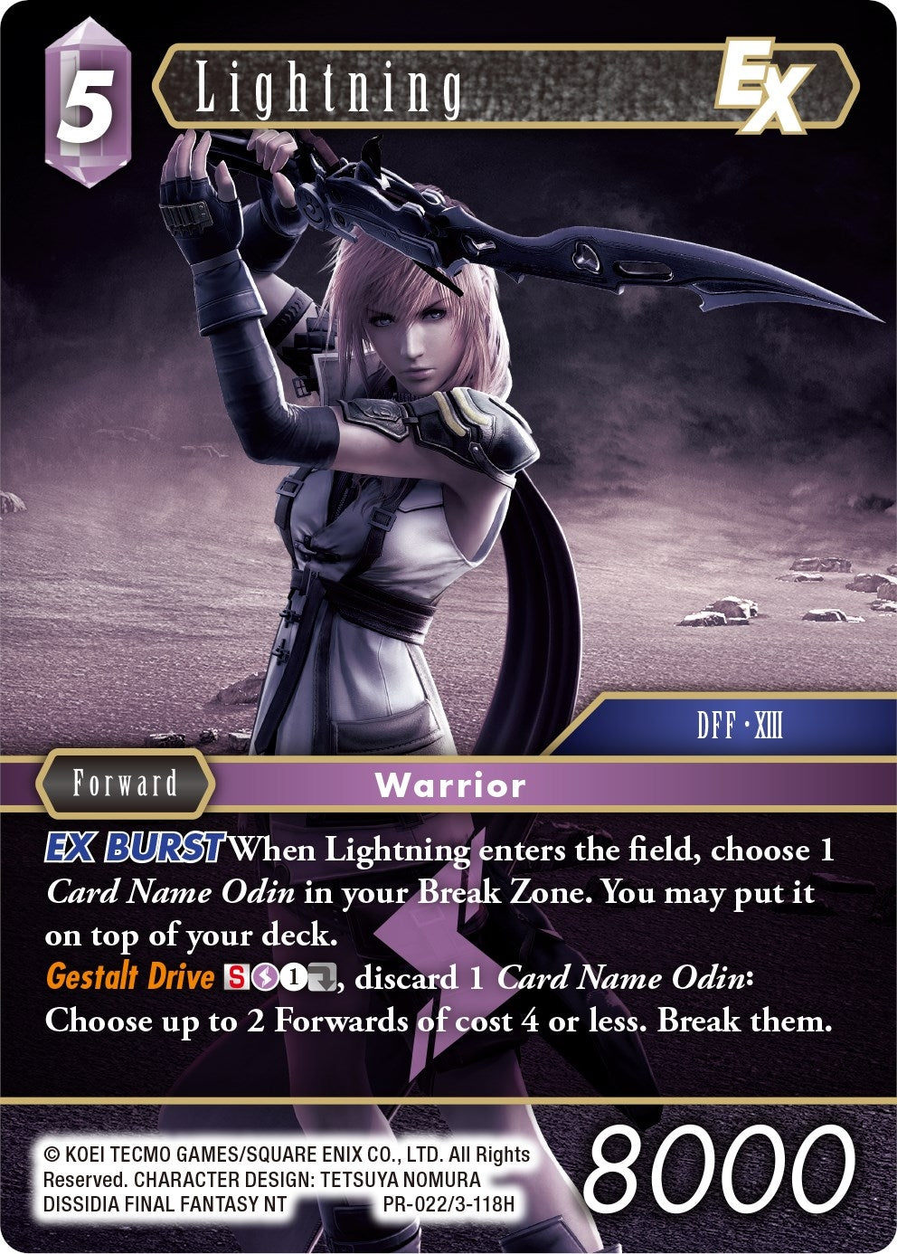 Image for Lightning EX (PR-022/3-118H) (PR) - Final Fantasy TCG