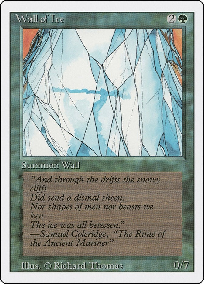 Image for Wall of Ice (Revised Edition) (3ED) - Magic: The Gathering