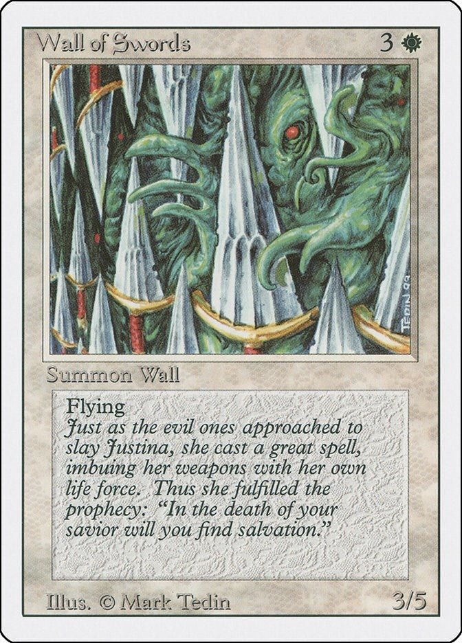 Image for Wall of Swords (Revised Edition) (3ED) - Magic: The Gathering