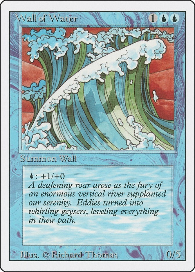Image for Wall of Water (Revised Edition) (3ED) - Magic: The Gathering