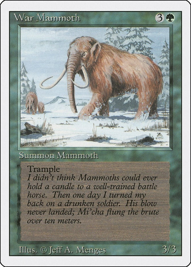 Image for War Mammoth (Revised Edition) (3ED) - Magic: The Gathering