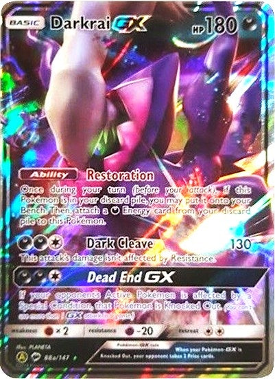 Image for Darkrai GX - 88a/147 (088a/147) (Alternate Art Promos) (PR) - Pokemon