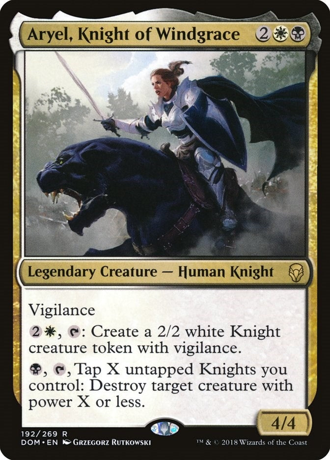 Image for Aryel, Knight of Windgrace (192) (Dominaria) (DOM) - Magic: The Gathering