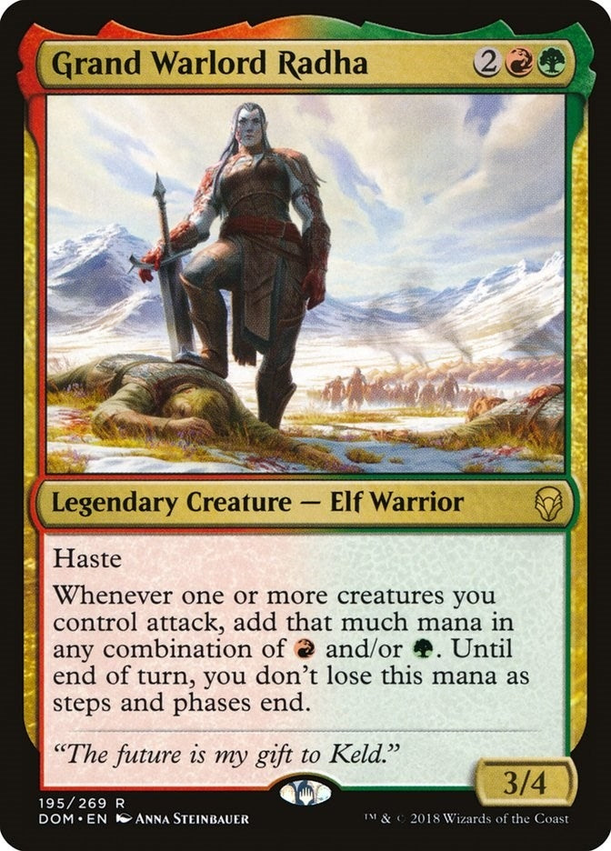Image for Grand Warlord Radha (195) (Dominaria) (DOM) - Magic: The Gathering