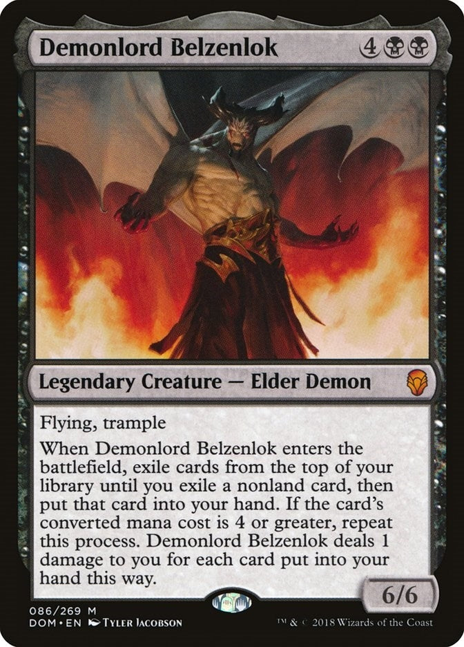 Image for Demonlord Belzenlok (86) (Dominaria) (DOM) - Magic: The Gathering