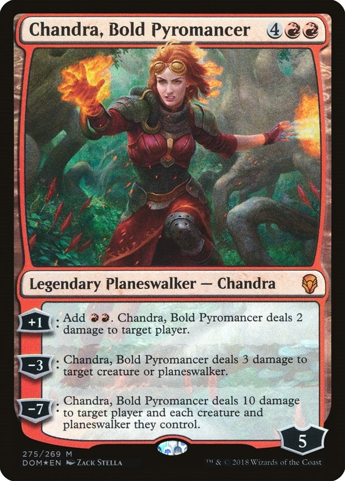 Image for Chandra, Bold Pyromancer (275) (Dominaria) (DOM) - Magic: The Gathering