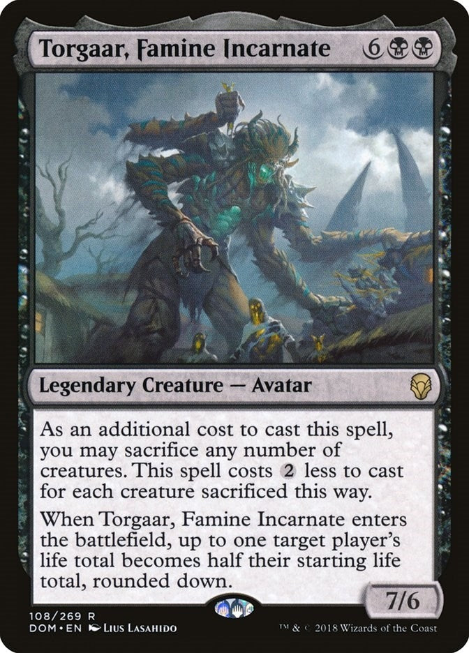 Image for Torgaar, Famine Incarnate (108) (Dominaria) (DOM) - Magic: The Gathering