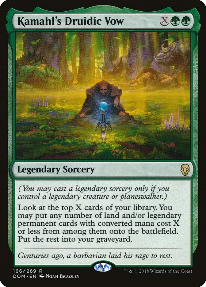 Image for Kamahl's Druidic Vow (166) (Dominaria) (DOM) - Magic: The Gathering