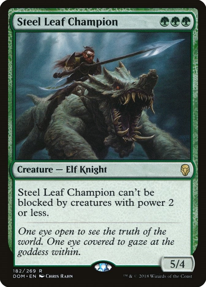 Image for Steel Leaf Champion (182) (Dominaria) (DOM) - Magic: The Gathering