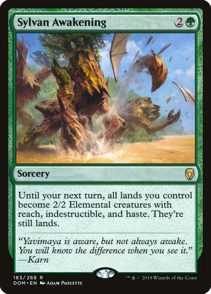 Image for Sylvan Awakening (183) (Dominaria) (DOM) - Magic: The Gathering