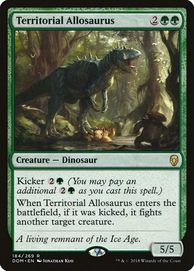 Image for Territorial Allosaurus (184) (Dominaria) (DOM) - Magic: The Gathering