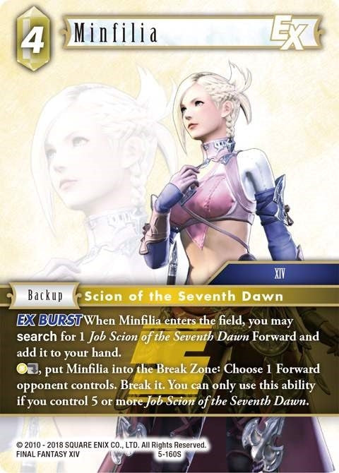 Image for Minfilia EX (5-160S) (Opus V) (OP5) - Final Fantasy TCG