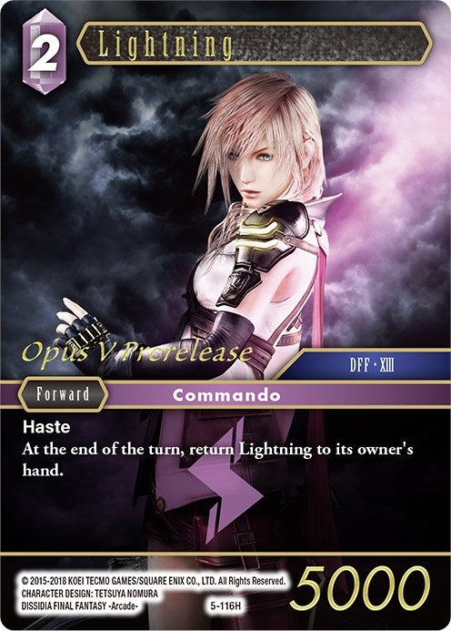 Image for Lightning (Prerelease Promo) (PR-027/5-116H) (FF: Promo Cards) (PR) - Final Fantasy TCG