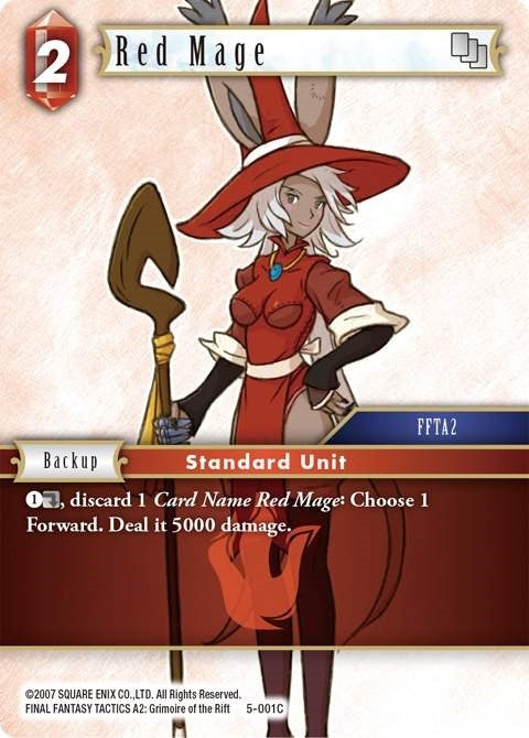Image for Red Mage (Fire) (5-001C) (Opus V) (OP5) - Final Fantasy TCG