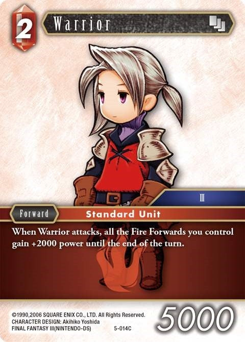 Image for Warrior (Luneth) (5-014C) (Opus V) (OP5) - Final Fantasy TCG