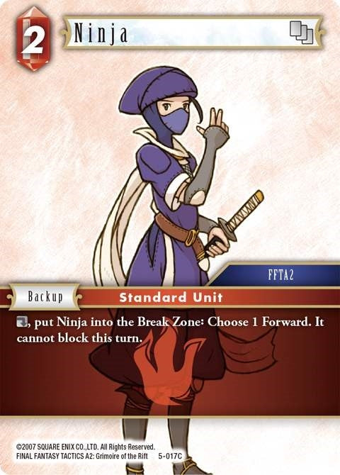 Image for Ninja (Fire) (5-017C) (Opus V) (OP5) - Final Fantasy TCG