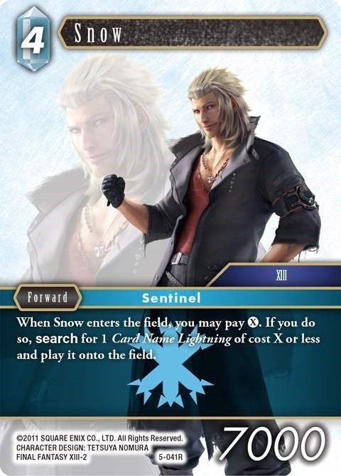 Image for Snow (5-041R) (Opus V) (OP5) - Final Fantasy TCG