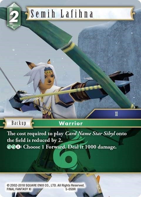 Image for Semih Lafihna (5-059R) (Opus V) (OP5) - Final Fantasy TCG