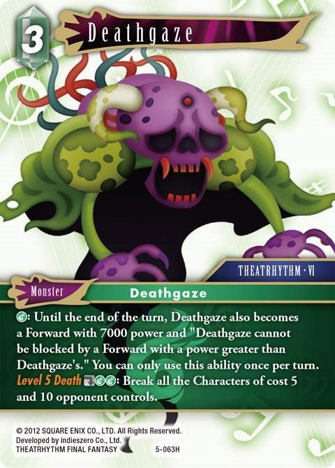Image for Deathgaze (5-063H) (Opus V) (OP5) - Final Fantasy TCG