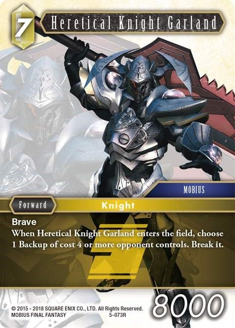 Image for Heretical Knight Garland (5-073R) (Opus V) (OP5) - Final Fantasy TCG