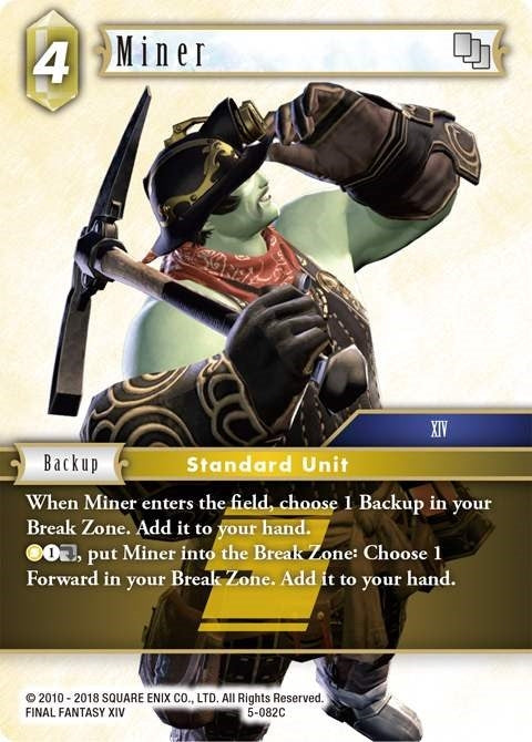 Image for Miner (5-082C) (Opus V) (OP5) - Final Fantasy TCG