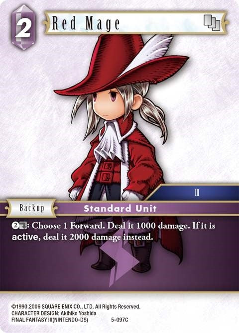 Image for Red Mage (Luneth) (5-097C) (Opus V) (OP5) - Final Fantasy TCG
