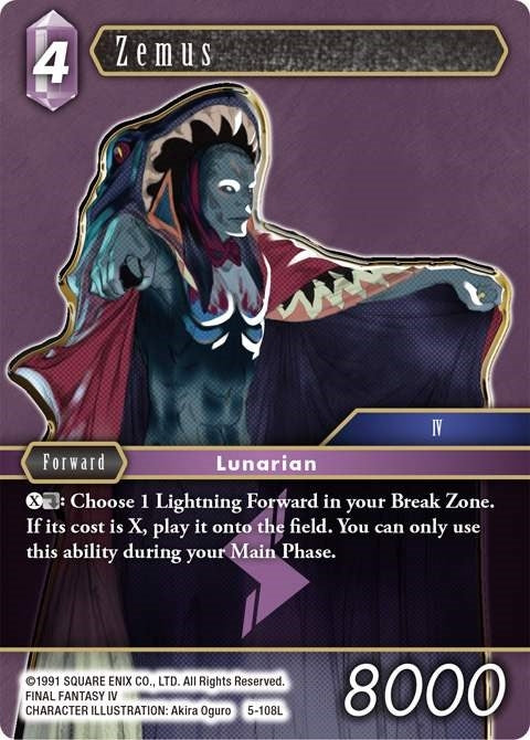 Image for Zemus (5-108L) (Opus V) (OP5) - Final Fantasy TCG