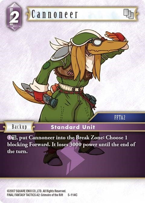 Image for Cannoneer (5-114C) (Opus V) (OP5) - Final Fantasy TCG